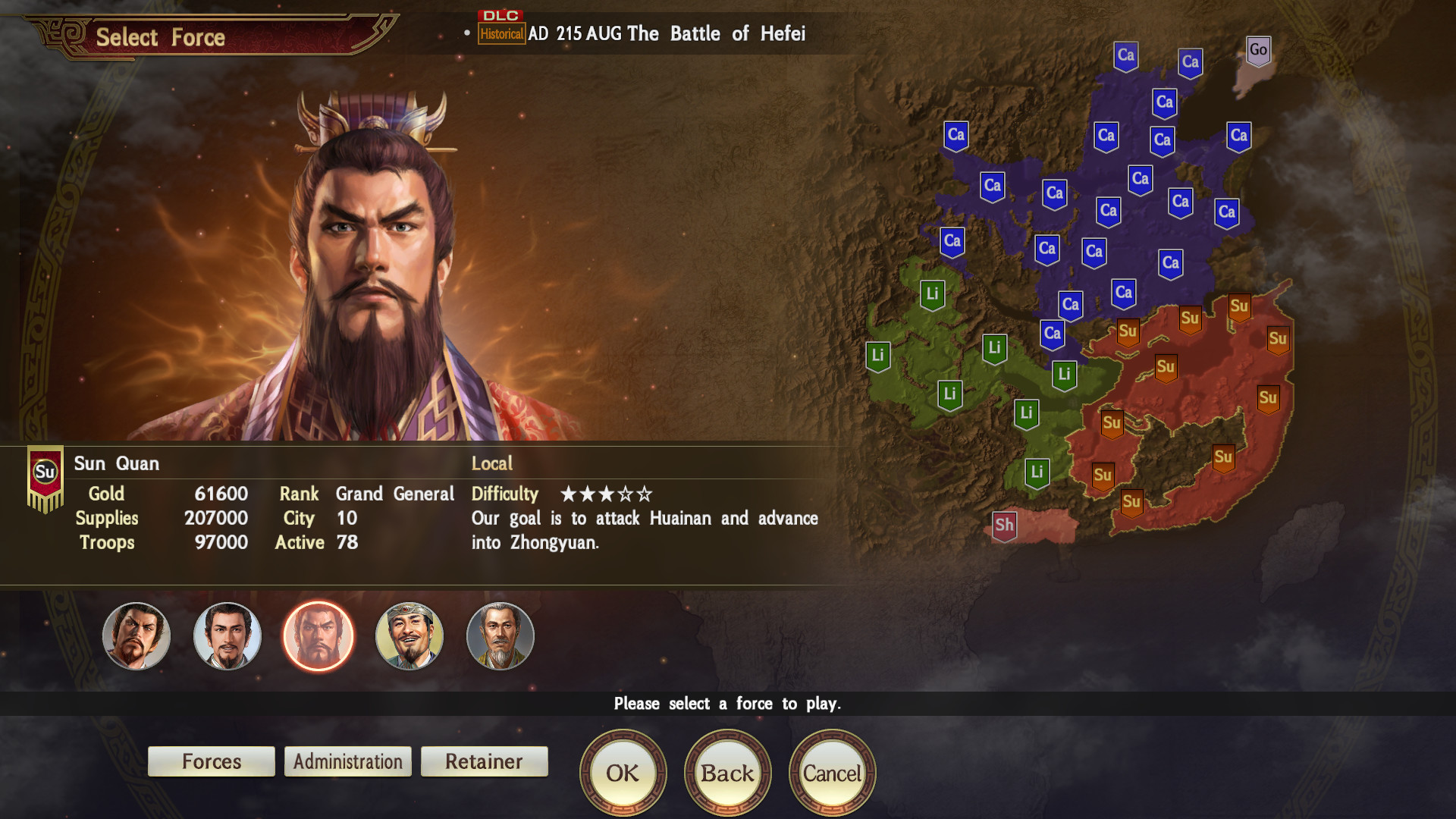 RTK14: Scenario [The Battle of Hefei] & Event Set Featured Screenshot #1