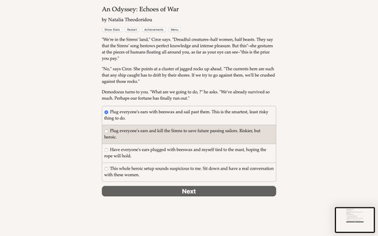 Screenshot z An Odyssey: Echoes of War