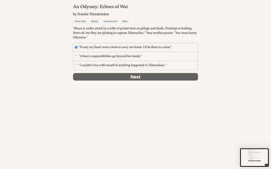 Screenshot z An Odyssey: Echoes of War