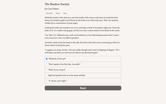 Screenshot z The Shadow Society