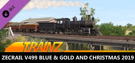 Trainz 2019 DLC - ZecRail V499 Blue & Gold and Christmas 2019 banner image