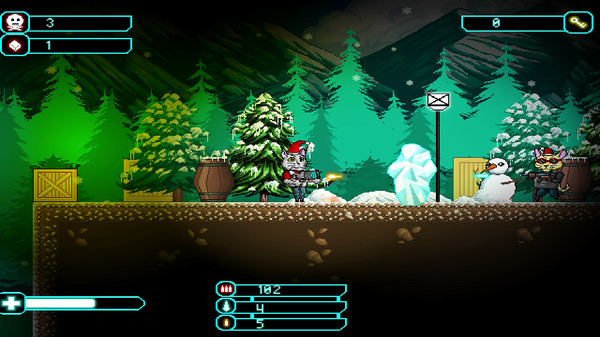 Screenshot z Christmas Cats Revenge