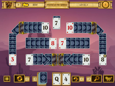 Egypt Solitaire. Match 2 Cards