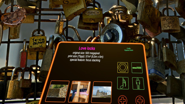 Screenshot z VR Gigapixel Gallery