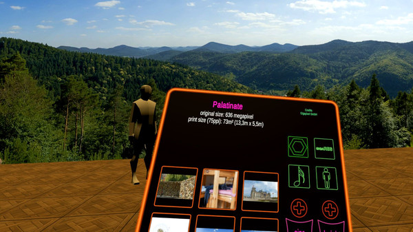 Screenshot z VR Gigapixel Gallery