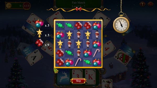 Screenshot z Santa's Christmas Solitaire 2