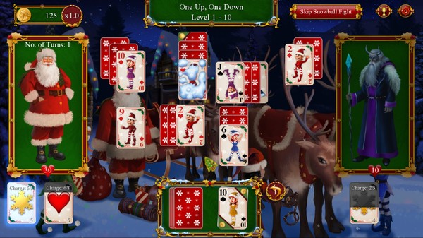 Screenshot z Santa's Christmas Solitaire 2