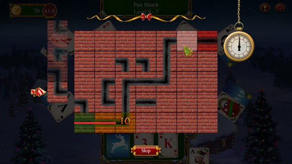 Screenshot z Santa's Christmas Solitaire 2