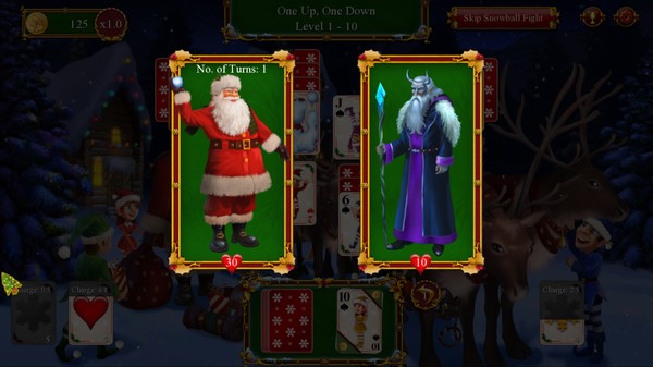 Screenshot z Santa's Christmas Solitaire 2
