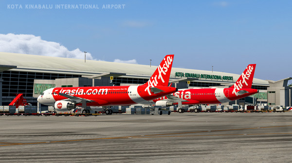 X-Plane 11 - Add-on: JustAsia - WBKK - Kota Kinabalu Airport