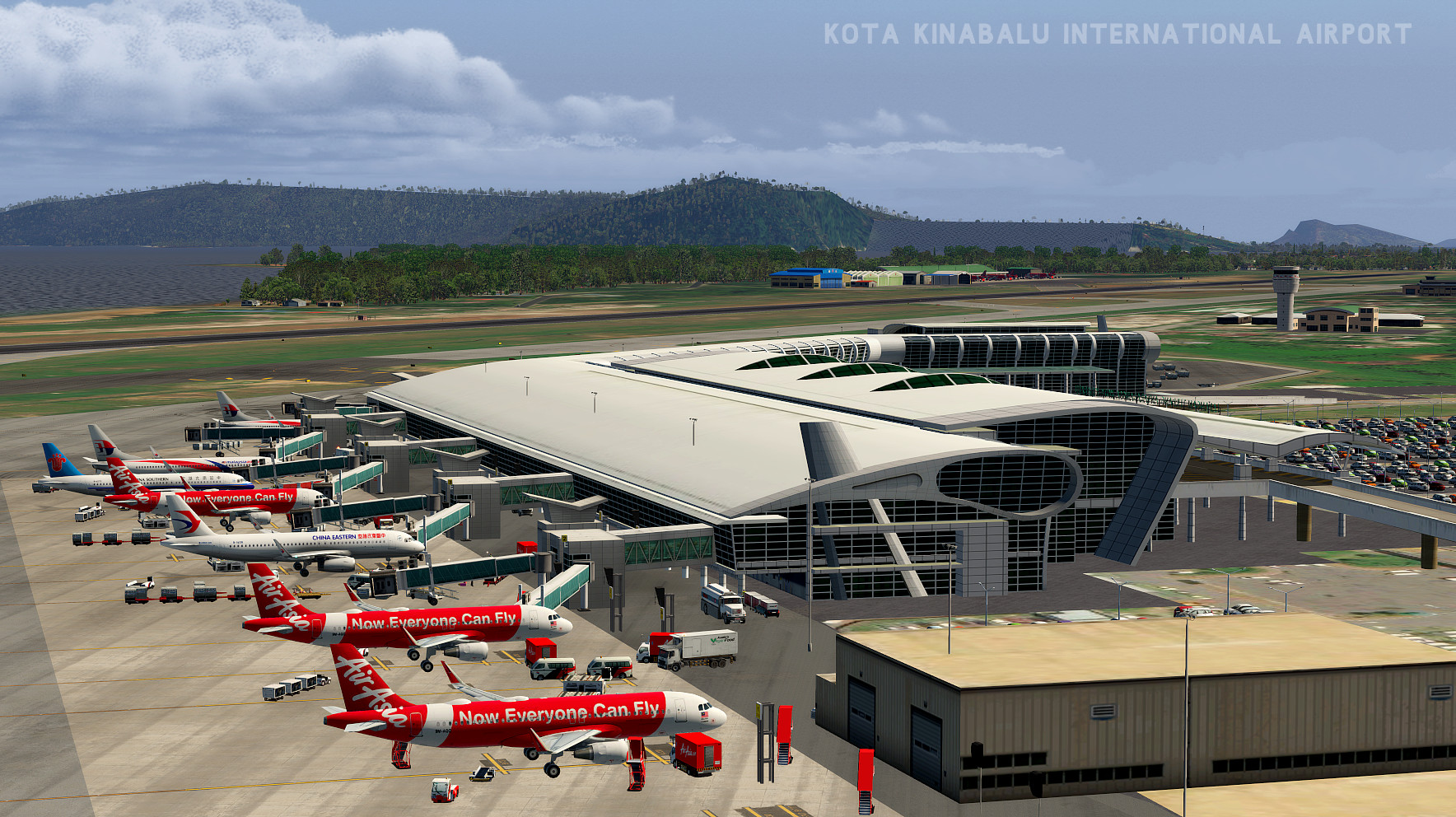 X-Plane 11 - Add-on: JustAsia - WBKK - Kota Kinabalu Airport Featured Screenshot #1