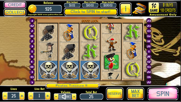 Screenshot z Pirates Treasure II