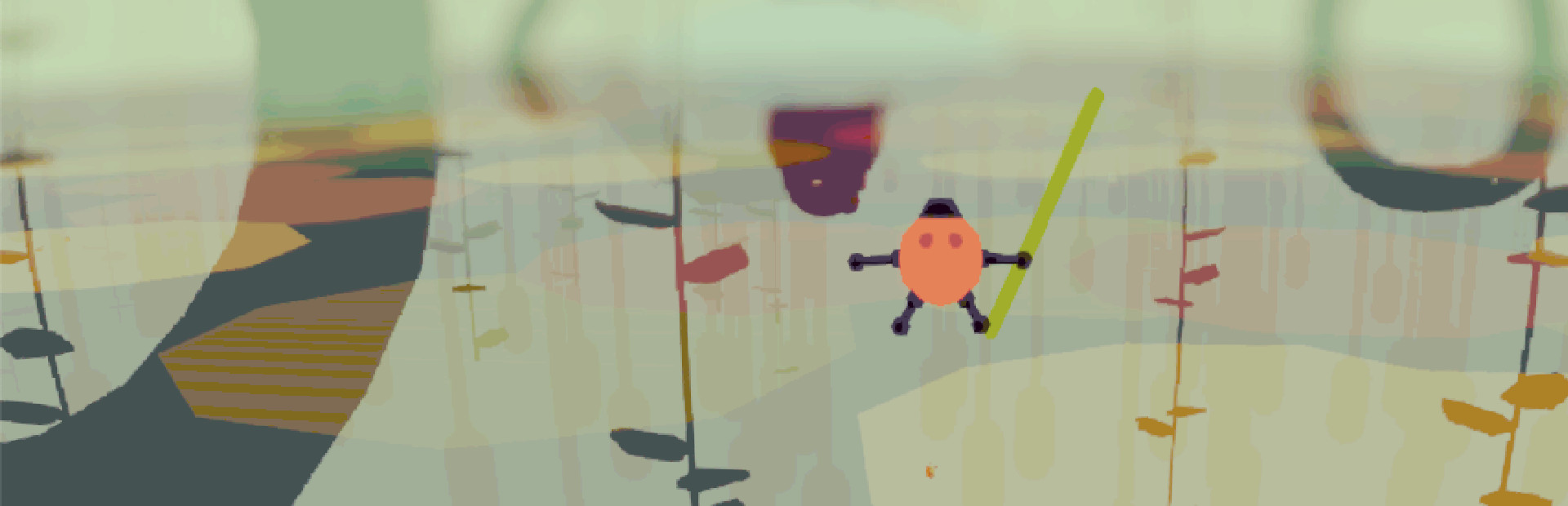 Frog struggles