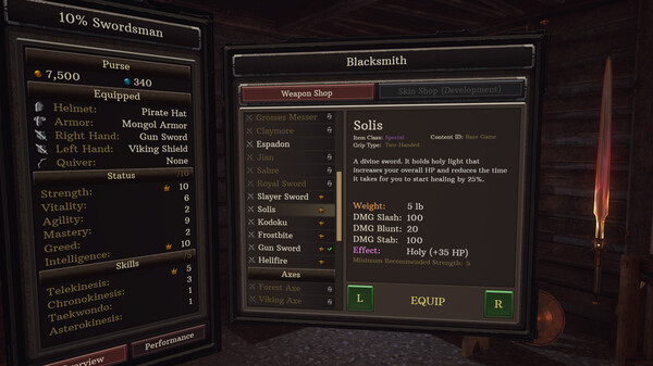 Screenshot z Swordsman VR