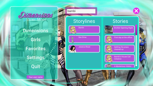 Dimensions: Story Mode.