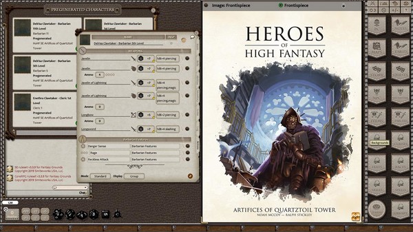 Fantasy Grounds - Heroes of High Fantasy: Artifices of Quartztoil Tower (5E)