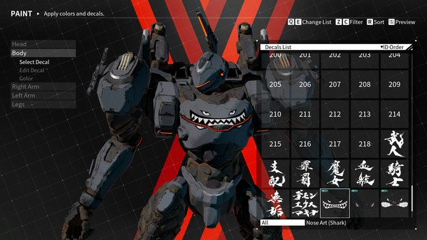 DAEMON X MACHINA - Arsenal Decals Bundle