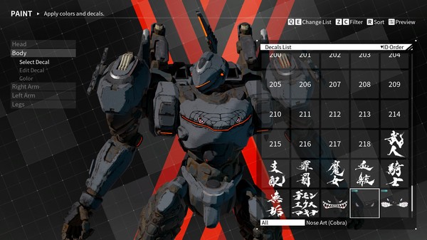 DAEMON X MACHINA - Arsenal Decals Bundle