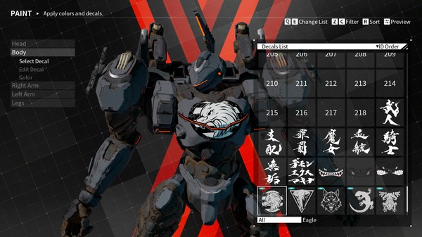 DAEMON X MACHINA - Arsenal Decals Bundle