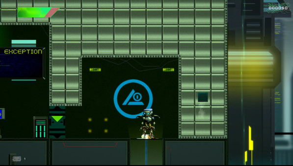 Screenshot of O.M.S gameplay showing in-action mechanics