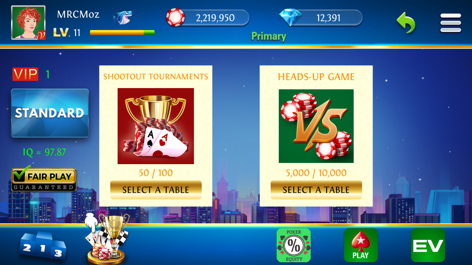 Solo King - Single Player : Texas Hold'em Poker and Calculatorsのスクリーンショット 1