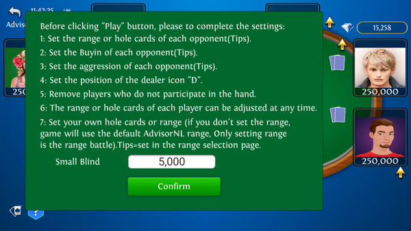 Screenshot z Solo King - Single Player : Texas Hold'em Poker