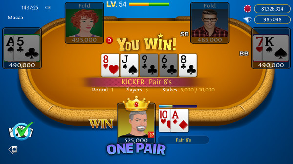 Screenshot z Solo King - Single Player : Texas Hold'em Poker