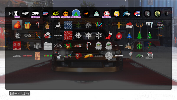 CarX Drift Racing Online - New Year Sticker Pack — скриншот 1