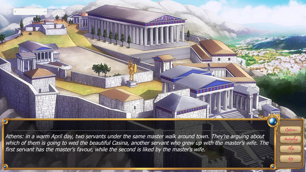 Screenshot z Casina: A Visual Novel set in Ancient Greece