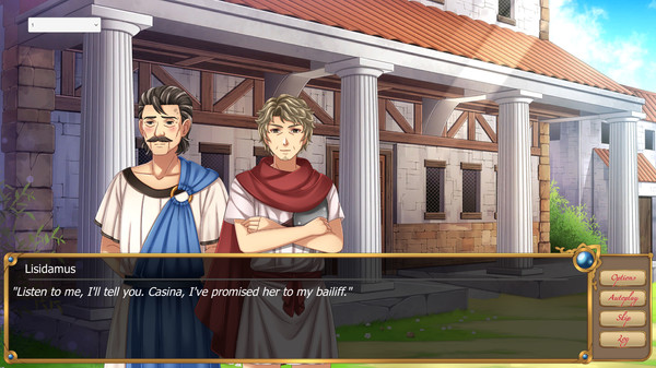 Screenshot z Casina: A Visual Novel set in Ancient Greece