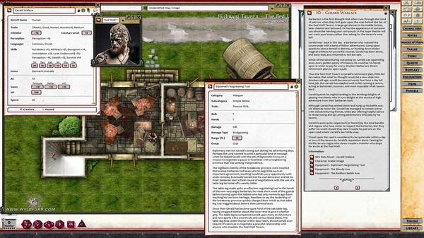 Fantasy Grounds - Map Pin - The Red Wolf Tavern (PFRPG2)