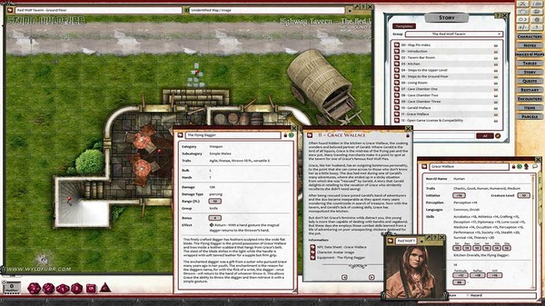 Fantasy Grounds - Map Pin - The Red Wolf Tavern (PFRPG2)