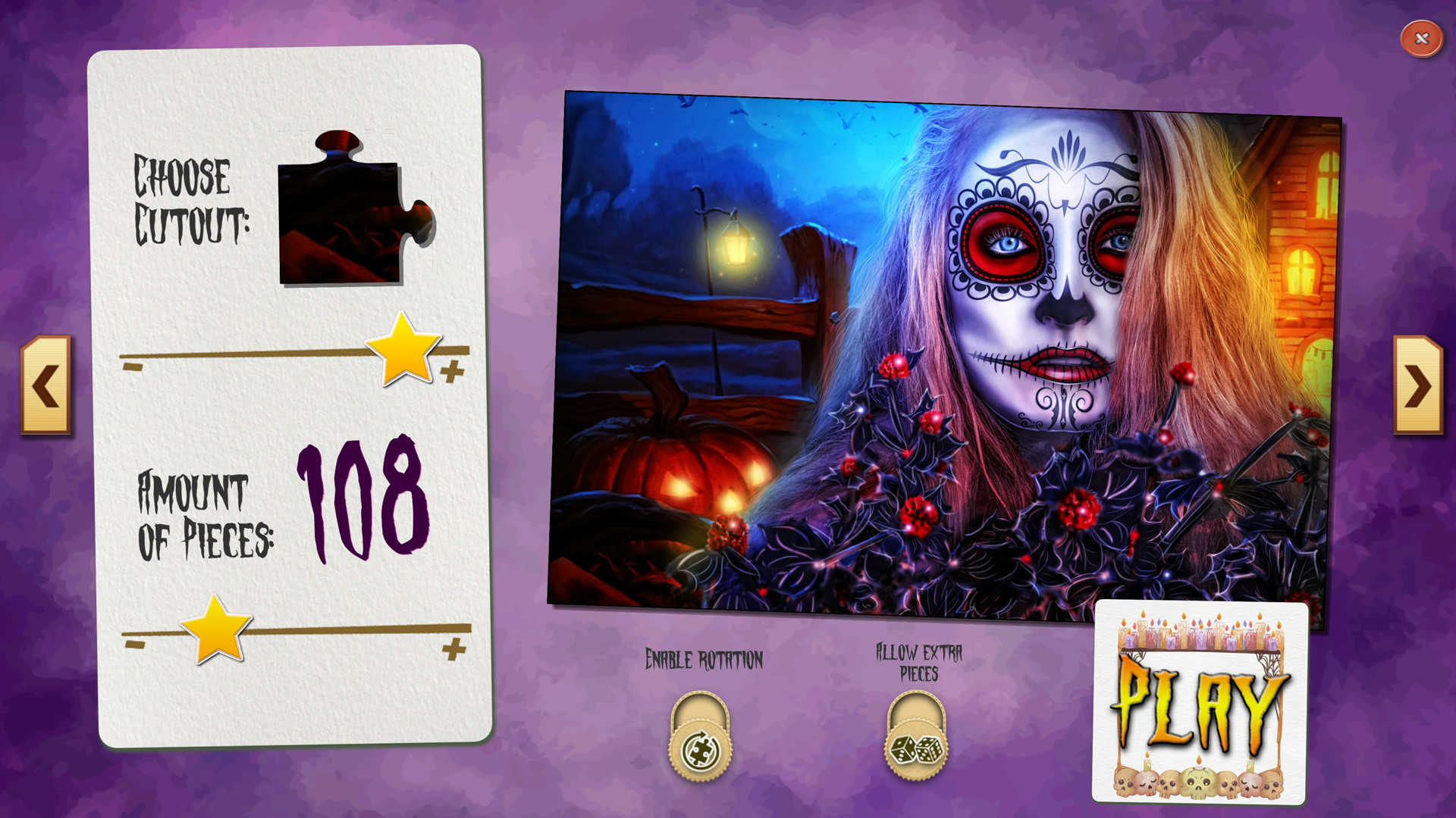 Sweet Holiday Jigsaws: Halloween Night Featured Screenshot #1