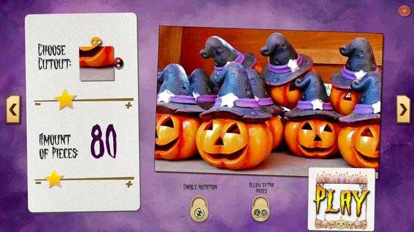 Screenshot z Sweet Holiday Jigsaws: Halloween Night
