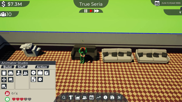 Screenshot z Anime Studio Tycoon