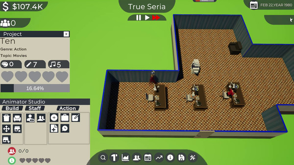 Screenshot z Anime Studio Tycoon