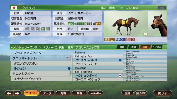 WP9 2020 歴史的名牝 購入権セット 全６頭 screenshot 2
