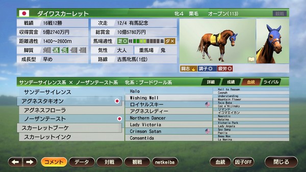 WP9 2020 歴史的名牝 購入権セット 全６頭 screenshot 3