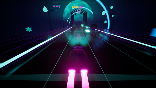 Screenshot z Rhythmic Retro Racer