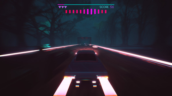 Screenshot z Rhythmic Retro Racer