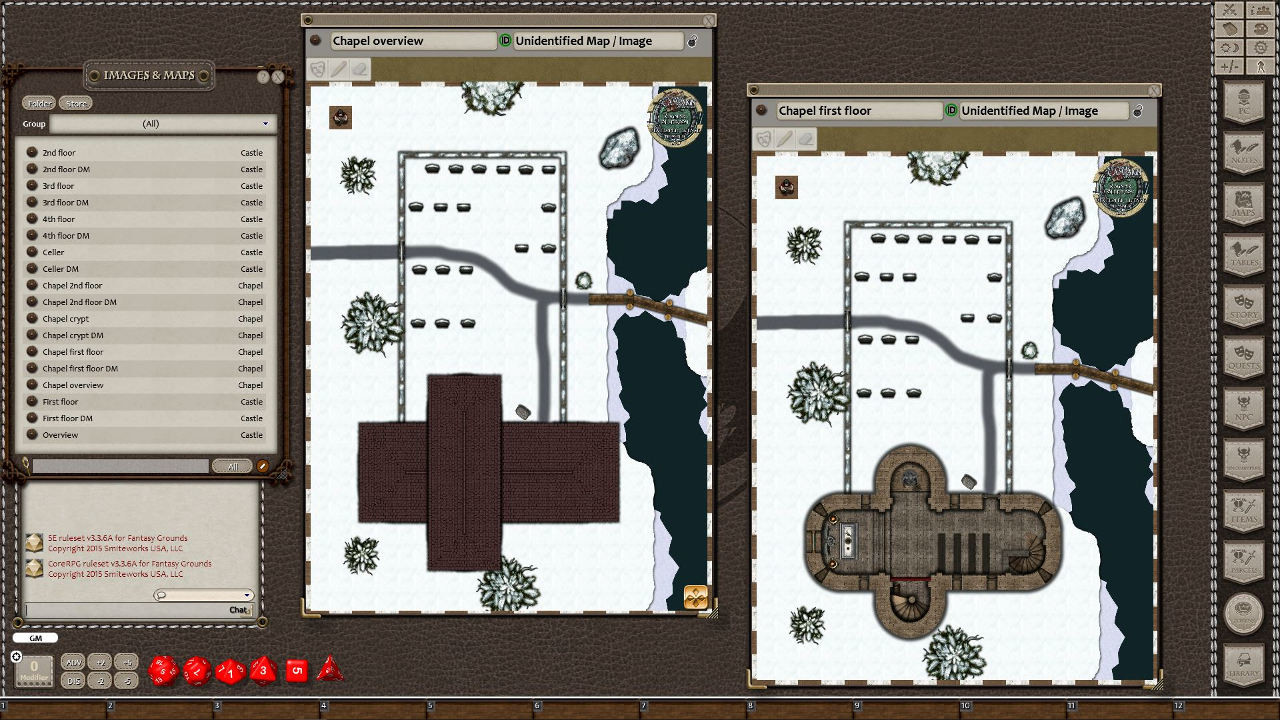 Fantasy Grounds - Winter Castle (Map Pack) screenshot 4