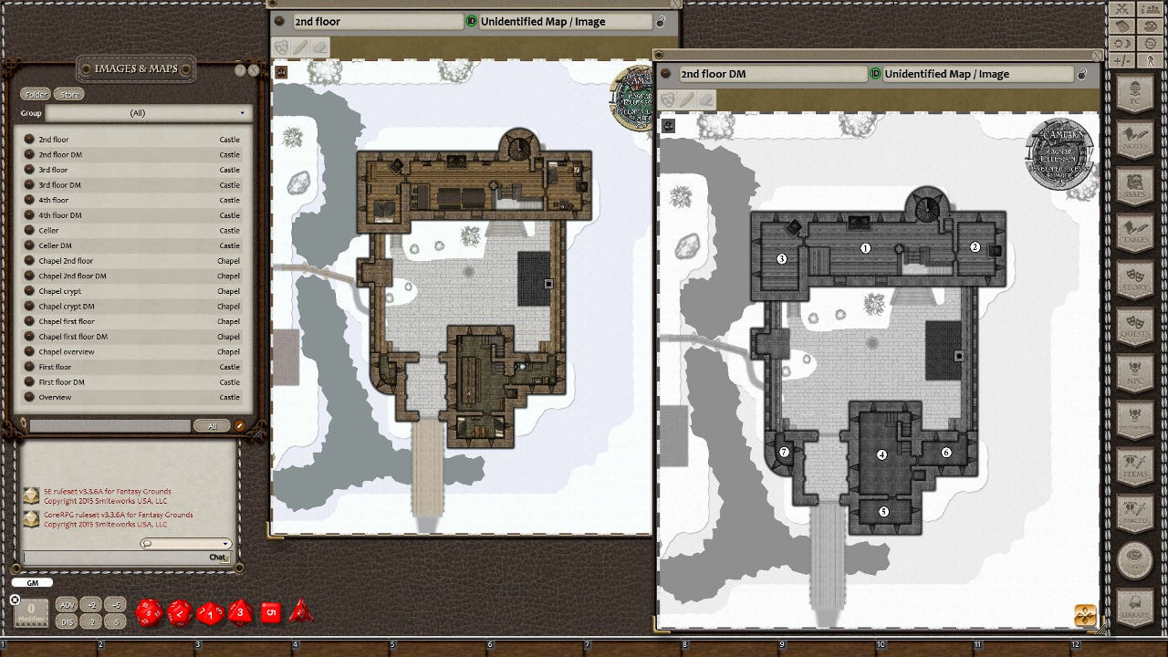 Fantasy Grounds - Winter Castle (Map Pack) screenshot 2