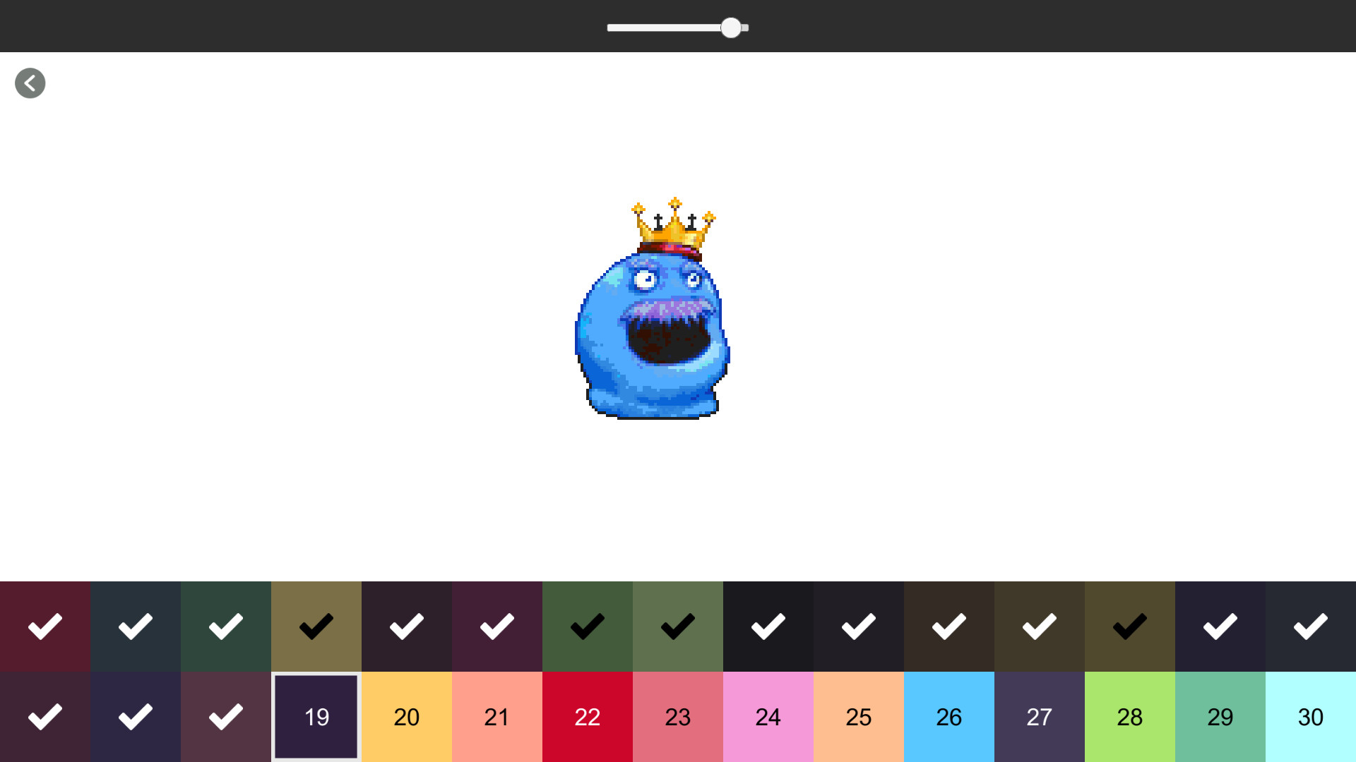 #10. RETRO-PIXEL COLOR PALETTE: Color by Number (Steam) 由: Boogygames Studios