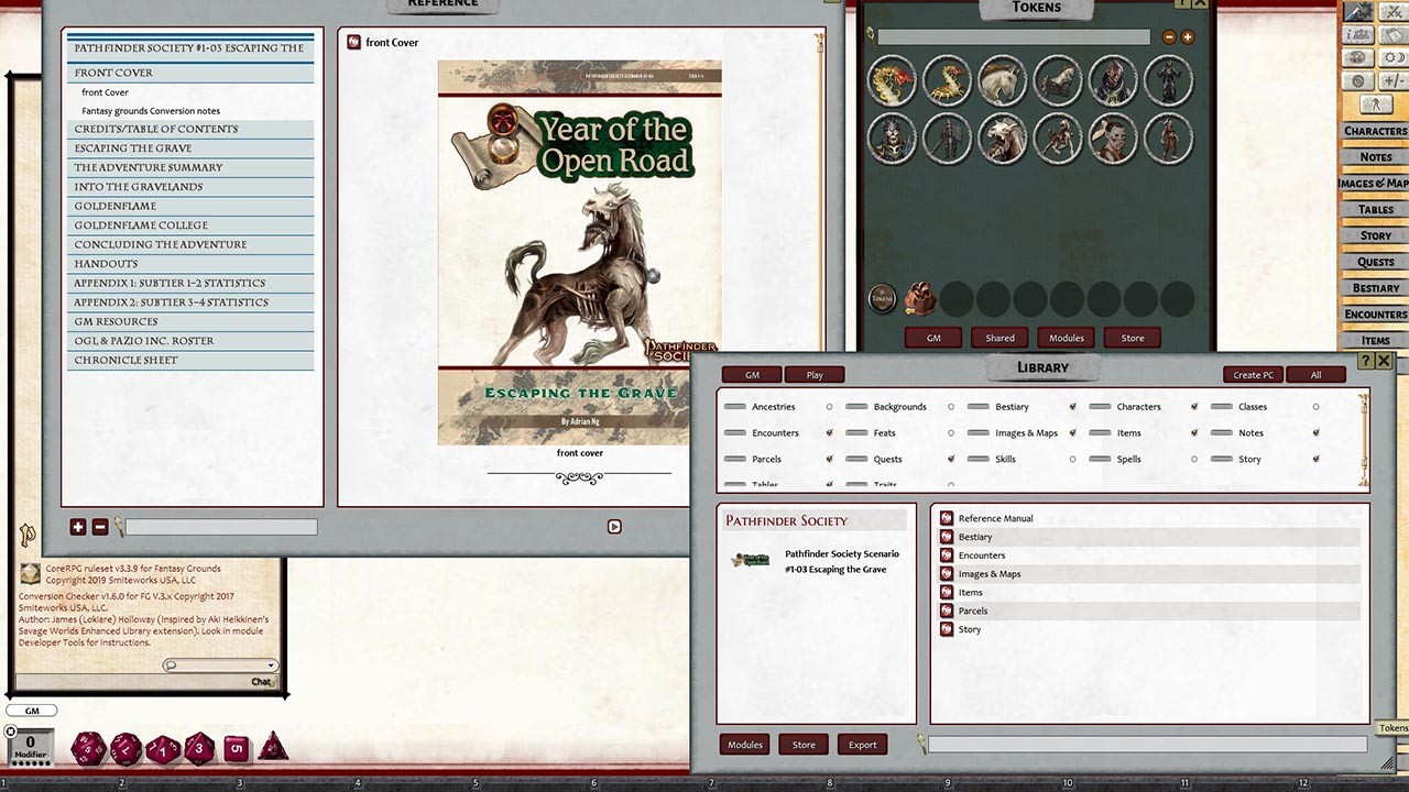 Fantasy Grounds - Pathfinder 2 RPG - Pathfinder Society Scenario #1-03: Escaping the Grave (PFRPG2) Featured Screenshot #1