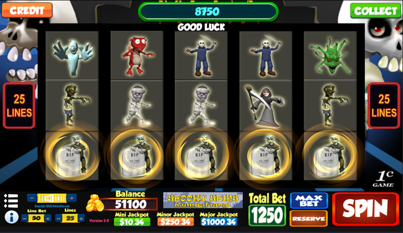 Screenshot z Spooky Spins Remastered - Steam Edition