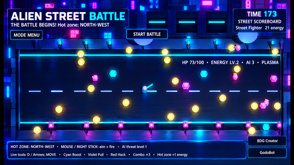 Скриншот Alien street battle — 4