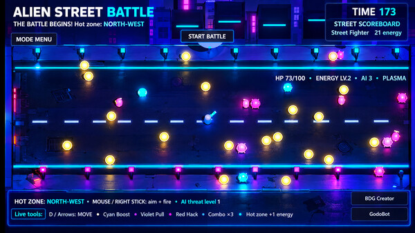 Скриншот Alien street battle — 3