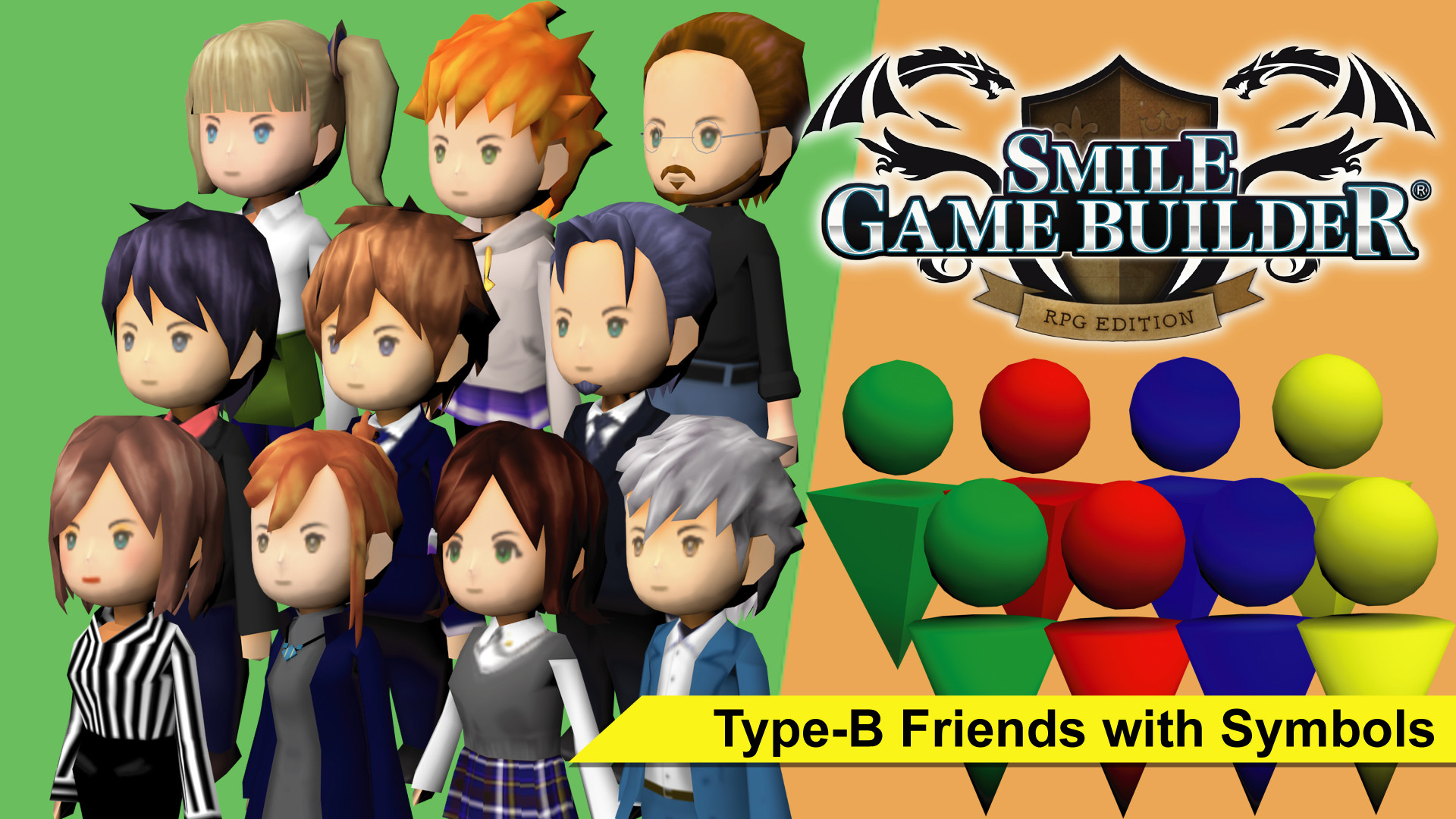 SMILE GAME BUILDER Type-B Friends with Symbols Featured Screenshot #1