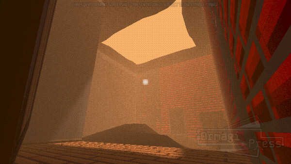 Screenshot of Ormagi Press gameplay showing in-action mechanics