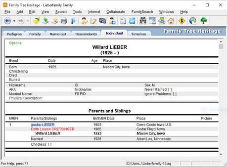 Family Tree Heritage Gold screenshot 5